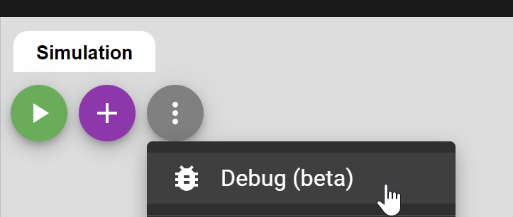 Debug button